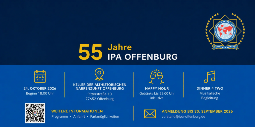 Einladung 55 Jahre IPA Offenburg 24.10.2026